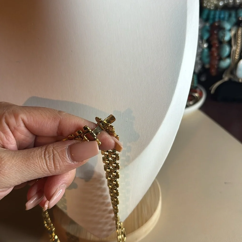 Vintage watch link necklace - Picture 2 of 5